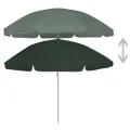 Parasol de plage vert 240 cm
