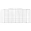 Panier de gabions arqué 400x30x180/200 cm Fer galvanisé