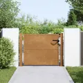 Portail de jardin 105x105 cm acier corten
