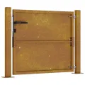 Portail de jardin 105x105 cm acier corten