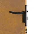 Portail de jardin 105x105 cm acier corten