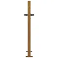 Portail de jardin 105x105 cm acier corten design de bambou