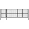 Portail de jardin Acier 500 x 150 cm Anthracite