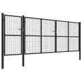 Portail de jardin Acier 500 x 150 cm Anthracite