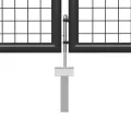 Portail de jardin Acier 400 x 75 cm Anthracite