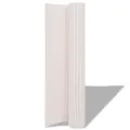 Clôture de jardin double face PVC 150x500 cm Blanc