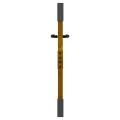 Portail de jardin 85x75 cm acier corten conception d'herbe