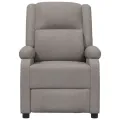 Fauteuil inclinable électrique Taupe Tissu
