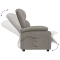 Fauteuil inclinable électrique Taupe Tissu