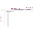 Ensemble à manger jardin et coussins 2 pcs gris rotin