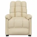 Fauteuil inclinable Crème Tissu