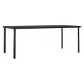 Ensemble à manger de jardin 7 pcs Noir