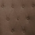 Chaises à manger avec accoudoirs lot de 2 marron tissu