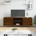 Meuble TV chêne marron 150x30x50 cm bois d'ingénierie