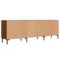 Meuble TV chêne marron 150x30x50 cm bois d'ingénierie