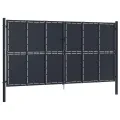 Portail de jardin Acier 400 x 200 cm Anthracite