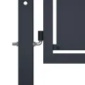 Portail de jardin Acier 400 x 200 cm Anthracite