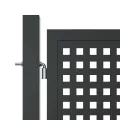 Portail de jardin anthracite 400x200 cm acier