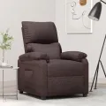 Fauteuil inclinable Marron foncé Tissu