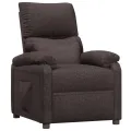 Fauteuil inclinable Marron foncé Tissu