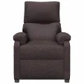 Fauteuil inclinable Marron foncé Tissu