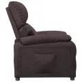 Fauteuil inclinable Marron foncé Tissu