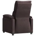 Fauteuil inclinable Marron foncé Tissu