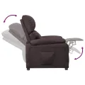 Fauteuil inclinable Marron foncé Tissu