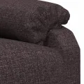 Fauteuil inclinable Marron foncé Tissu