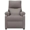 Fauteuil inclinable électrique Taupe Tissu