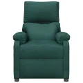 Fauteuil inclinable électrique Vert foncé Tissu