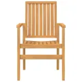Ensemble à manger de jardin 5pcs Bois de teck massif