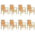 Ensemble à manger de jardin 9 pcs Bois de teck solide