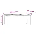 Ensemble à manger de jardin 9 pcs Bois de teck solide