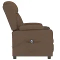 Fauteuil inclinable électrique Marron Tissu