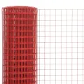 Grillage Acier avec revêtement en PVC 25x0,5 m Rouge