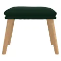 Repose-pied Vert foncé 45x29,5x35 cm Velours