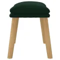 Repose-pied Vert foncé 45x29,5x35 cm Velours