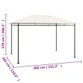 Belvédère 384x281x270 cm Crème 180 g/m²
