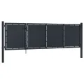 Portail de jardin Acier 350x100 cm Anthracite