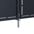 Portail de jardin Acier 350x100 cm Anthracite