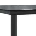 Ensemble à manger de jardin coussins 5pcs Noir Résine tressée