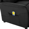 Chaise de massage en tissu noir
