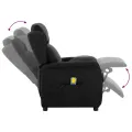 Chaise de massage en tissu noir