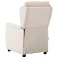 Fauteuil de massage en tissu crème