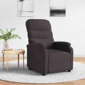 Fauteuil inclinable Marron foncé Tissu