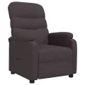 Fauteuil inclinable Marron foncé Tissu
