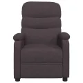 Fauteuil inclinable Marron foncé Tissu