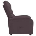 Fauteuil inclinable Marron foncé Tissu