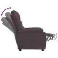 Fauteuil inclinable Marron foncé Tissu